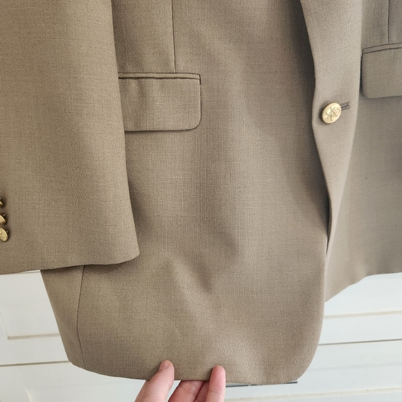 Jack Nicklaus Wool Blend Mens 2 Button Single Vent Fully Lined Blazer 43L - Picture 6 of 16